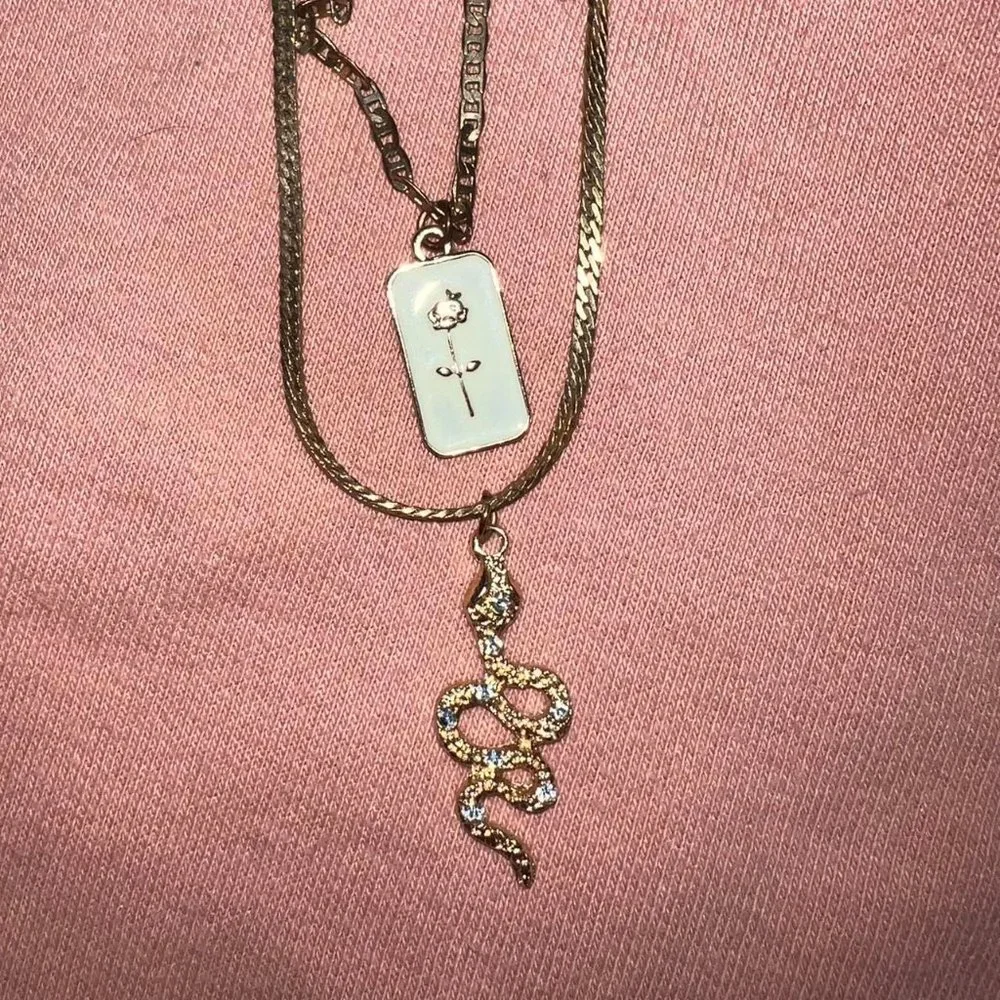 Rose & Snake Set - Picture 1 of 3